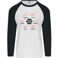 Chemistry is Awesome Alcohol Chocolate Love Mens L/S Baseball T-Shirt White/Black