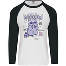 Anatomy of a Racoon Funny Mens L/S Baseball T-Shirt White/Black