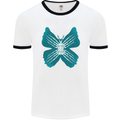 Butterfly Hands Mens Ringer T-Shirt White/Black