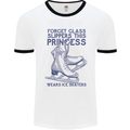 This Princess Wears Ice Skates Skater Mens Ringer T-Shirt White/Black