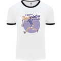 I Have a Badminton Attitude Mens Ringer T-Shirt White/Black