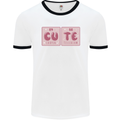 Cute Funny Periodic Table Mens Ringer T-Shirt White/Black