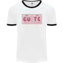 Cute Funny Periodic Table Mens Ringer T-Shirt White/Black