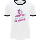 No Matter the Gender New Baby Pregnancy Pregnant Mens Ringer T-Shirt White/Black