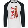 Tetsuo Shima Japanese Anime Mens L/S Baseball T-Shirt White/Black