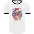 Christmas Pug Dog Xmas Mens Ringer T-Shirt White/Black