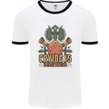 RPG Role Playing Games Crying Free Action Mens Ringer T-Shirt White/Black