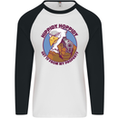 Hippidy Hoppidy Get Off My Property Gun Rights Mens L/S Baseball T-Shirt White/Black