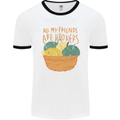 Friends Hookers Funny Crochet Knitting Mens Ringer T-Shirt White/Black