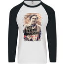 Pablo Escobar Me Matan Limon Mens L/S Baseball T-Shirt White/Black