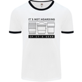 Not Hoarding Photography Photographer Camera Mens Ringer T-Shirt White/Black