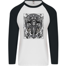 Live Free or Die Mens L/S Baseball T-Shirt White/Black