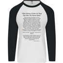 The Parachute Regiment Charter 1 2 3 4 Para Mens L/S Baseball T-Shirt White/Black