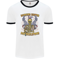 Dancing Easter Day Skeletons Skulls Mens Ringer T-Shirt White/Black