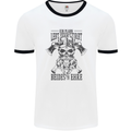German Viking Mens Ringer T-Shirt White/Black