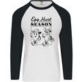 Easter Egg Hunt Season Mens L/S Baseball T-Shirt White/Black