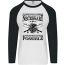 To Those That Go Fishing Funny Fisherman Mens L/S Baseball T-Shirt White/Black