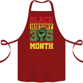 Black History Month Lives Matter African Cotton Apron 100% Organic Maroon