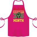 Black History Month Lives Matter African Cotton Apron 100% Organic Pink
