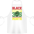 Black History Month Lives Matter African Cotton Apron 100% Organic White