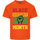 Black History Month Lives Matter African Kids T-Shirt Childrens Orange
