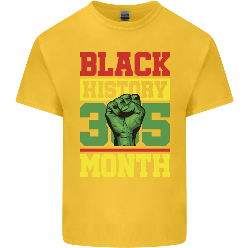 Black History Month Lives Matter African Kids T-Shirt Childrens Yellow