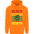 Black History Month Lives Matter African Mens 80% Cotton Hoodie Orange