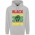 Black History Month Lives Matter African Mens 80% Cotton Hoodie Sports Grey
