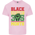 Black History Month Lives Matter African Mens Cotton T-Shirt Tee Top Light Pink