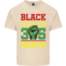 Black History Month Lives Matter African Mens Cotton T-Shirt Tee Top Natural