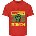 Black History Month Lives Matter African Mens Cotton T-Shirt Tee Top Red