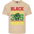 Black History Month Lives Matter African Mens Cotton T-Shirt Tee Top Sand