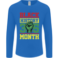 Black History Month Lives Matter African Mens Long Sleeve T-Shirt Royal Blue