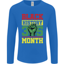 Black History Month Lives Matter African Mens Long Sleeve T-Shirt Royal Blue