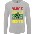 Black History Month Lives Matter African Mens Long Sleeve T-Shirt Sports Grey