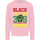 Black History Month Lives Matter African Mens Sweatshirt Jumper Light Pink