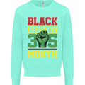 Black History Month Lives Matter African Mens Sweatshirt Jumper Peppermint