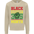 Black History Month Lives Matter African Mens Sweatshirt Jumper Sand