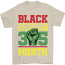 Black History Month Lives Matter African Mens T-Shirt 100% Cotton Sand