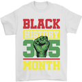 Black History Month Lives Matter African Mens T-Shirt 100% Cotton White