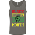 Black History Month Lives Matter African Mens Vest Tank Top Charcoal