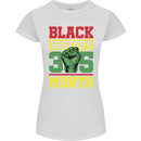 Black History Month Lives Matter African Womens Petite Cut T-Shirt White