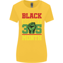 Black History Month Lives Matter African Womens Wider Cut T-Shirt Yellow