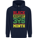 Black History Month Lives Matter Childrens Kids Hoodie Navy Blue