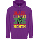 Black History Month Lives Matter Childrens Kids Hoodie Purple
