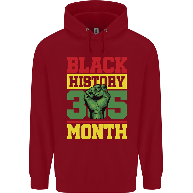 Black History Month Lives Matter Childrens Kids Hoodie Red
