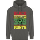 Black History Month Lives Matter Childrens Kids Hoodie Storm Grey