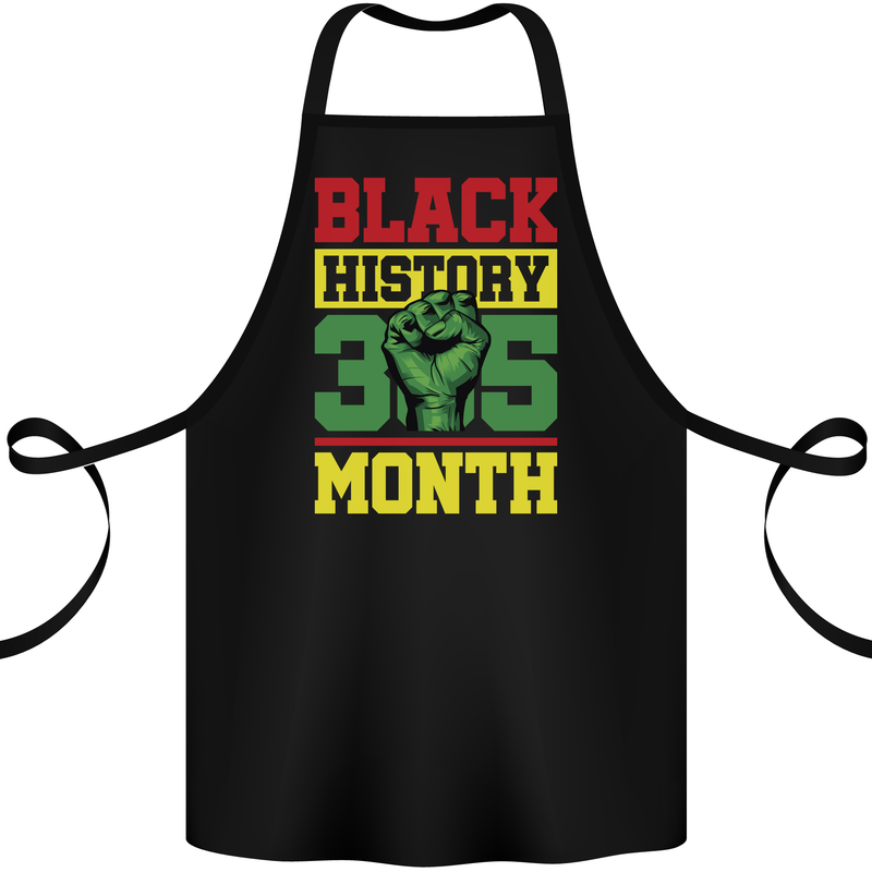Black History Month Lives Matter Cotton Apron 100% Organic Black