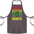 Black History Month Lives Matter Cotton Apron 100% Organic Dark Grey