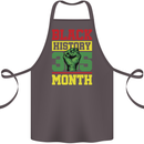 Black History Month Lives Matter Cotton Apron 100% Organic Dark Grey